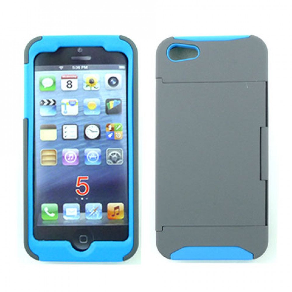 wholesale-iphone-5-credit-card-holder-defender-case-gray-blue